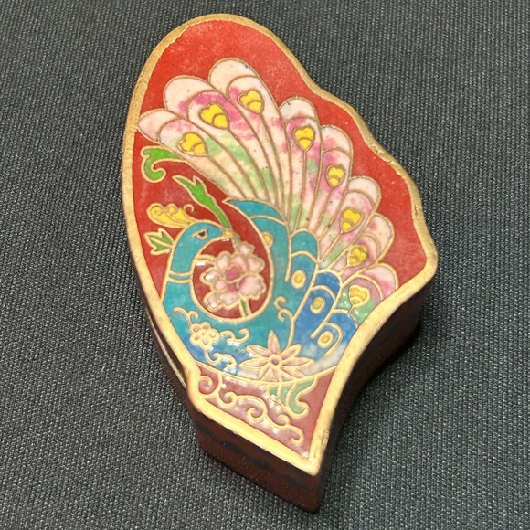 Vintage Cloisonné Butterfly Trinket Boxes - Picture 5 of 16